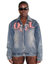 Load image into Gallery viewer, Skull Party Denim Jacket