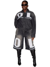 Load image into Gallery viewer, Women's Oversized Denim Jacket
