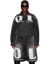Load image into Gallery viewer, Women's Oversized Denim Jacket
